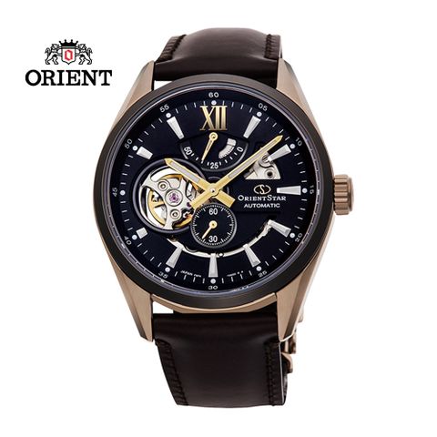 ORIENT 東方 RIENT STAR 之星 OPEN HEART系列 鏤空機械錶 皮帶款 RE-AV0115B 黑色 - 41.0mm