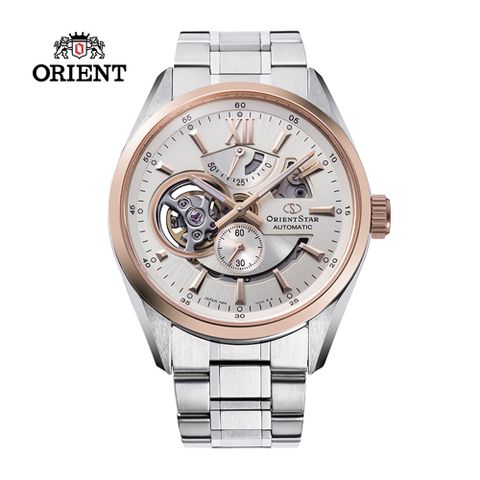 ORIENT 東方 STAR 之星 OPEN HEART系列 鏤空機械錶 鋼帶款 RE-AV0123G 白色 - 41.0mm