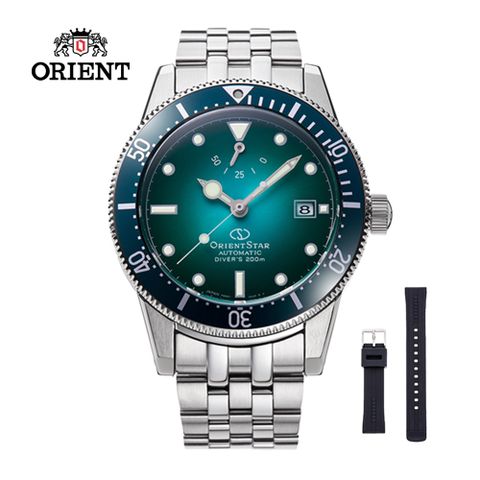 ORIENT 東方 STAR 之星 DIVERS 200M 系列 機械錶 鋼帶款 RE-AU0602E 綠色 - 41.0mm