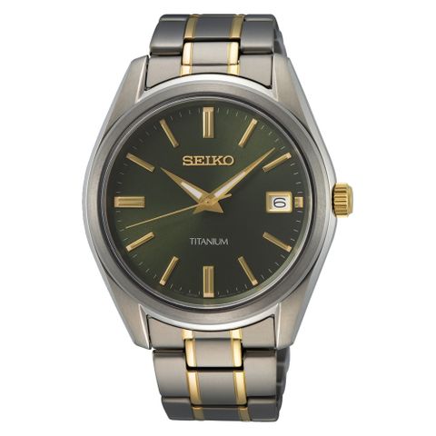 SEIKO 精工 簡約經典鈦金屬腕錶6N52-00B0G(SUR377P1)