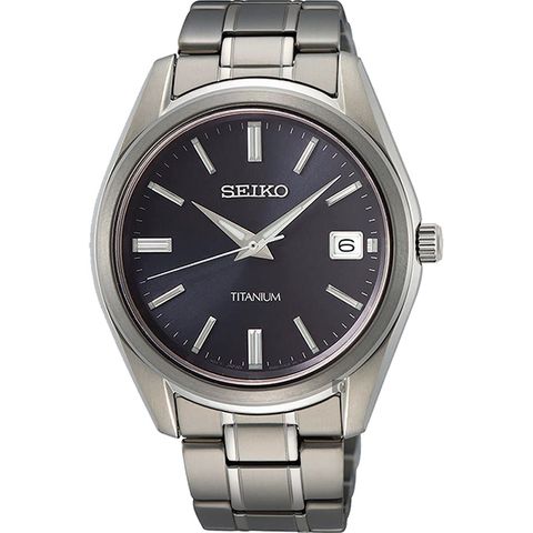 SEIKO 精工 CS 鈦金屬簡約手錶-40mm SUR373P1 6N52-00B0V