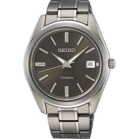 SEIKO 精工 CS 鈦金屬簡約手錶-40mm SUR375P1 6N52-00B0D