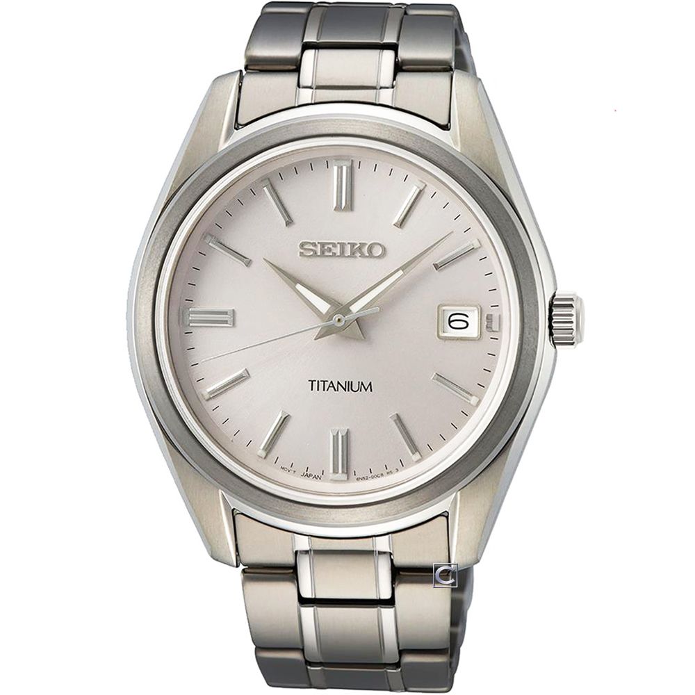 SEIKO 精工  CS 經典簡約鈦金屬腕錶 6N52-00B0S SUR369P1