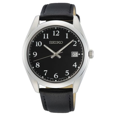 SEIKO 精工 享指定專櫃售後服務 簡約經典藍寶石鏡面腕錶6N52-00F0C(SUR461P1)