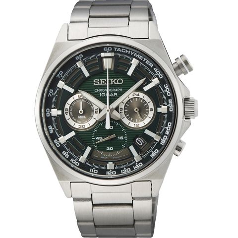 SEIKO 精工 CS 賽車計時手錶-41mm (SSB405P1/8T63-00T0G)