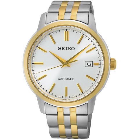 SEIKO 精工 CS系列紳士簡約時尚機械錶/金X銀/40mm (4R35-05J0G/SRPH92K1)SK003