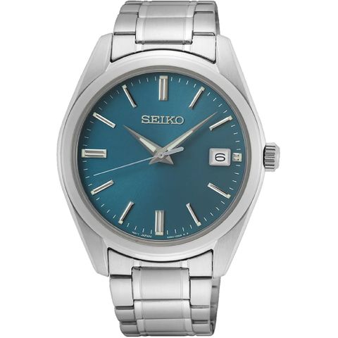 SEIKO 精工 CS系列簡約大三針時尚腕錶/藍/38mm(6N52-00A0U/SUR525P1)SK003