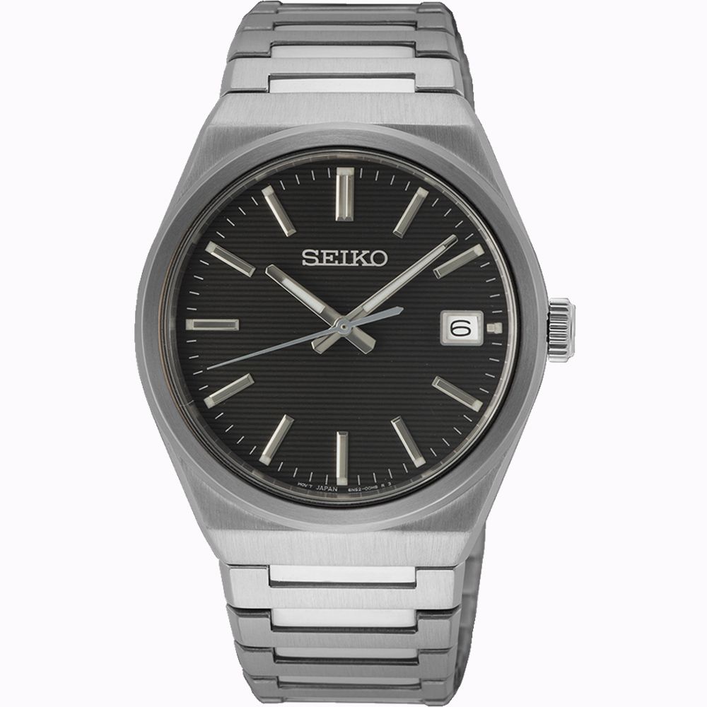 SEIKO 精工 CS系列簡約石英手錶-39mm SUR557P1 6N52-00H0D