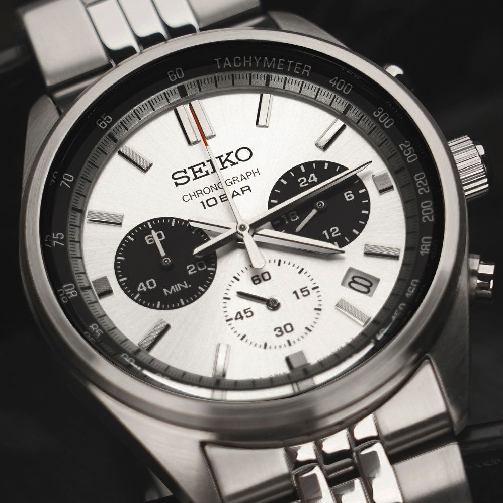 SEIKO 精工 CS系列熊貓錶計時手錶-41.5mm SSB425P1 8T63-00W0S