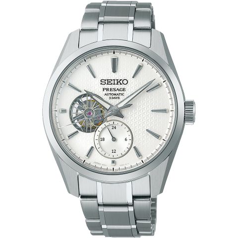 SEIKO 精工 享指定專櫃售後服務  PRESAGE 新銳系列開芯機械縷空腕錶SPB415J1/6R5J-00A0S