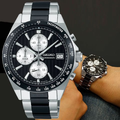 SEIKO 精工 CS 計時腕錶 母親節 禮物 推薦 (SBTR043J/8T67-00Y0D)