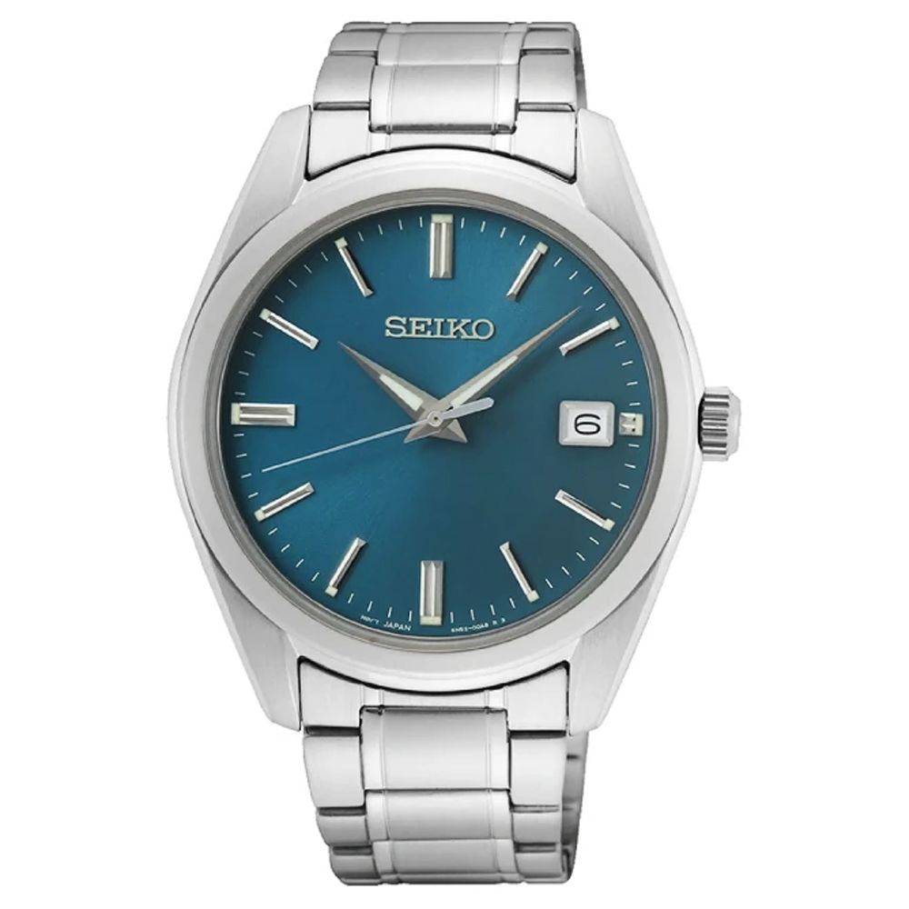 SEIKO 精工   CS系列 現代簡約 時尚紳士石英錶-湖水藍40mm(SUR525P1/6N52-00A0U 防水100米)_SK028