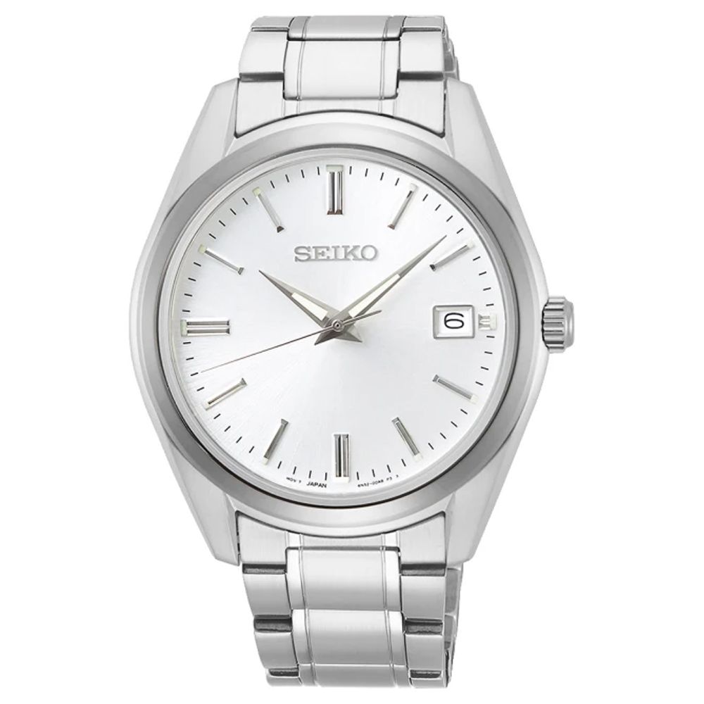 SEIKO 精工   CS系列 現代簡約 時尚紳士石英錶-白面40mm(SUR307P1/6N52-00A0S 防水100米)_SK028