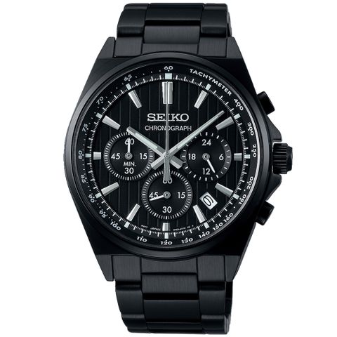 SEIKO 精工 CS系列 經典條紋 計時腕錶 41mm (8T63-01T0SD/SBTR037J)
