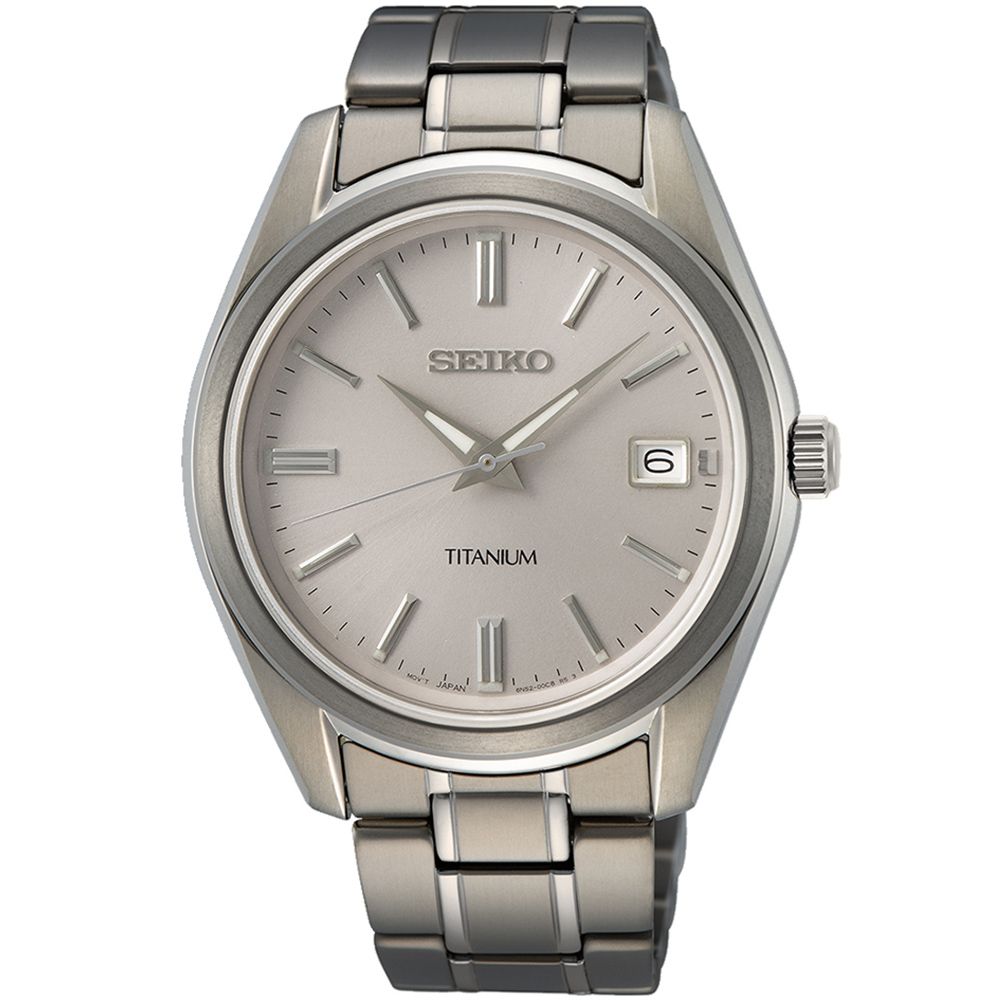 SEIKO 精工 CS 鈦金屬 簡約日系腕錶 雙11 特惠 (6N52-00B0S/SUR369P1)