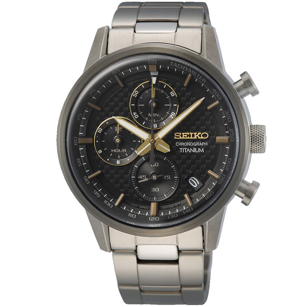 SEIKO 精工 CS 鈦金屬 計時腕錶 禮物推薦 送禮首選 (8T67-00N0D/SSB391P1)