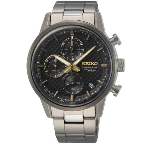 SEIKO 精工 CS 鈦金屬 計時腕錶 雙11 特惠 (8T67-00N0D/SSB391P1)