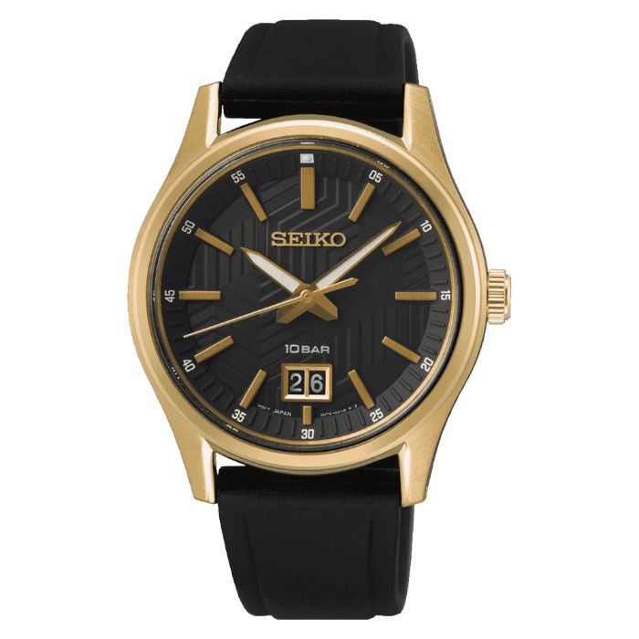  【SEIKO】精工 CS系列 SUR560P1 簡約款大日期窗男錶 6N76-00K0C 黑 39.5mm