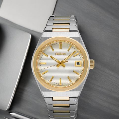 SEIKO 精工 CS系列 幾何紋計時手錶(SSB445P1/8T63-00Y0B)