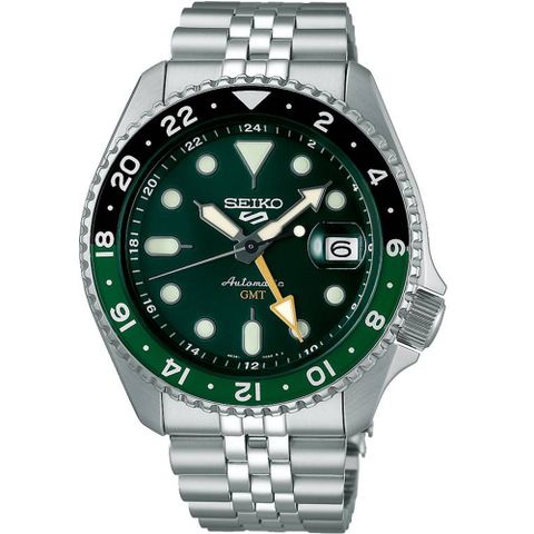 SEIKO 精工 5 Sports GMT 機械錶 男錶 手錶-4R34-00A0G/SSK035K1_SK040