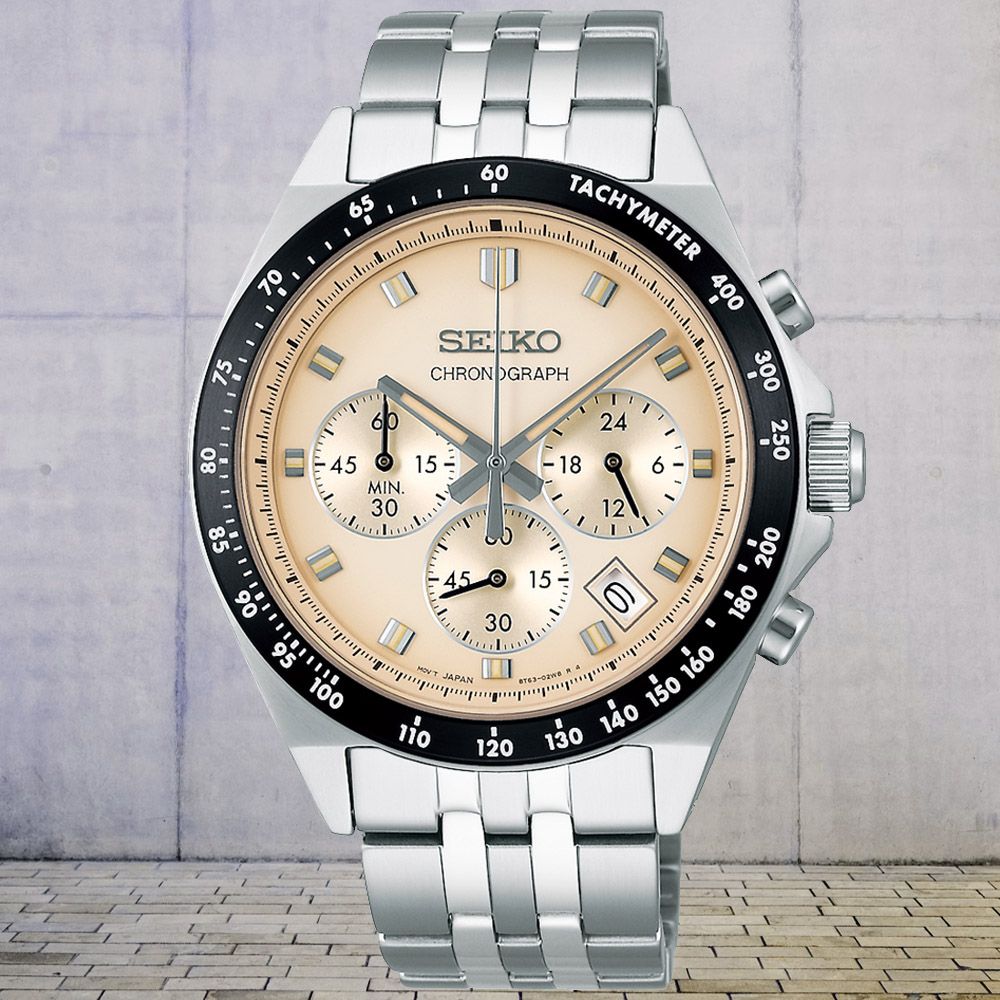 SEIKO 精工 CS 經典三眼 計時腕錶 618 年中慶 禮物 (8T63-02R0S/SBTR045J)