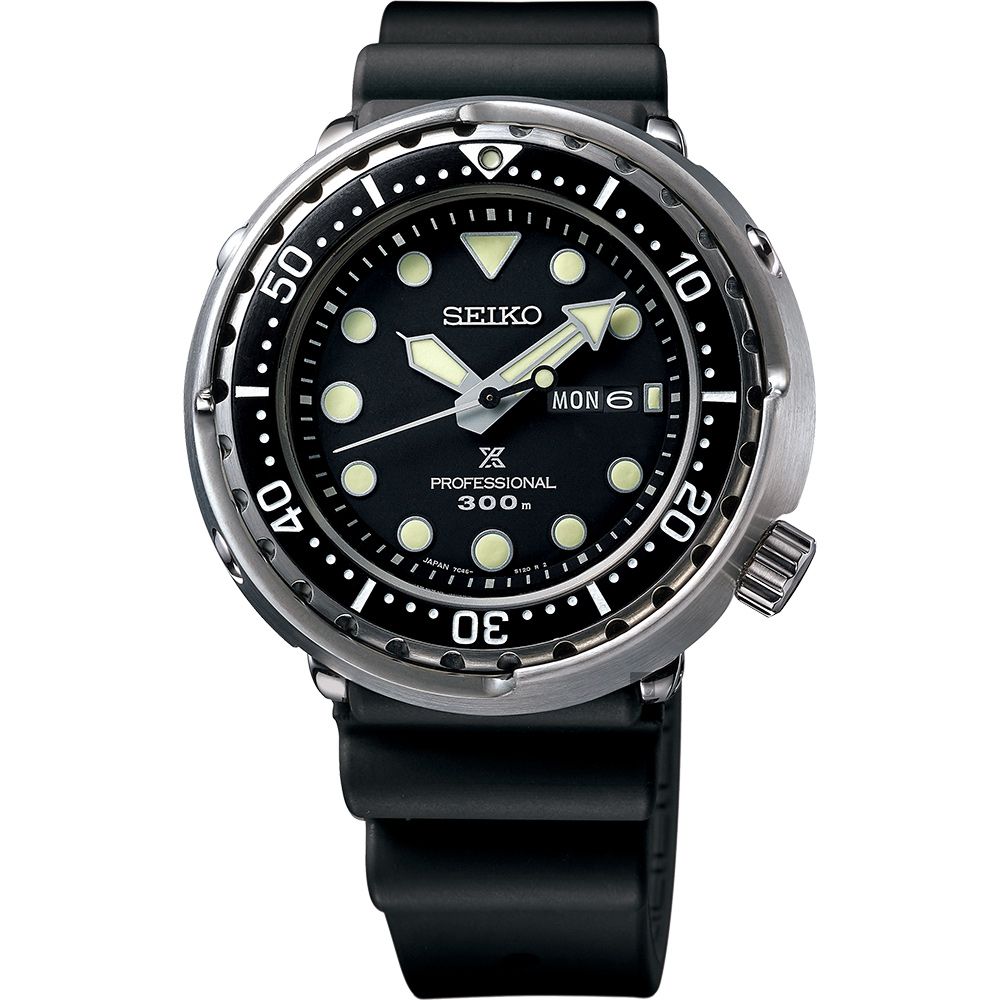 SEIKO 精工Prospex 1975經典鮪魚罐頭300米潛水手錶(S23629J1/7C46