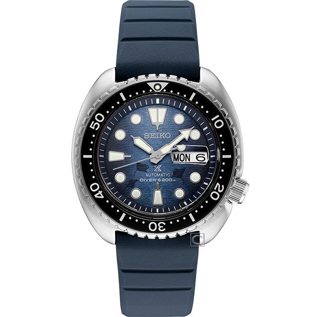 SEIKO 精工   PROSPEX 魔鬼魚海龜王200米潛水機械錶(4R36-06Z0H)SRPF77K1