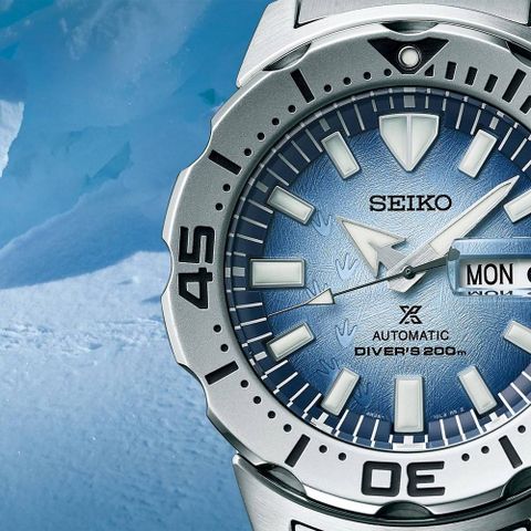 登錄享3年保固🔹送多項好禮SEIKO 精工 PROSPEX系列 愛海洋 冰島企鵝腳印 機械腕錶 禮物推薦 畢業禮物 (SRPG57K1/4R36-11C0H) SK042