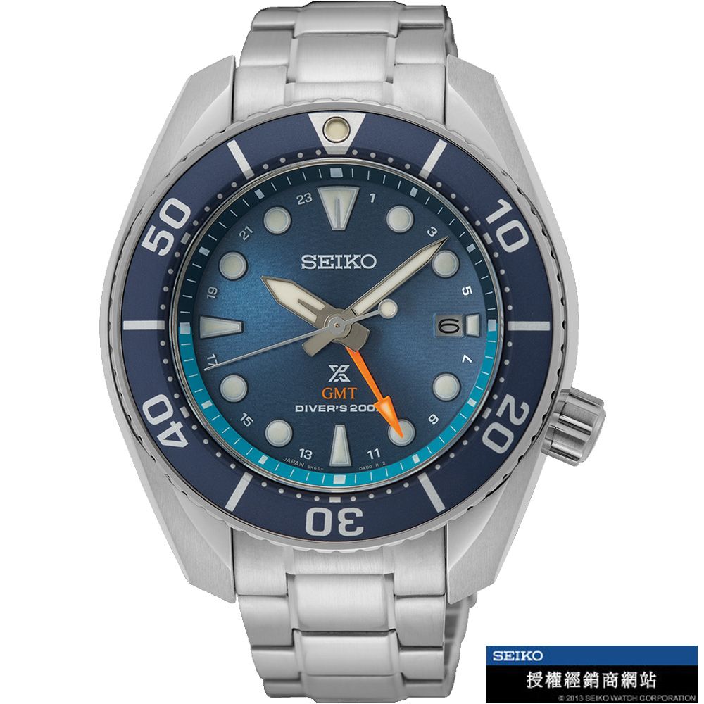 SEIKO 精工   PROSPEX SUMO 太陽能 GMT 200米防水潛水錶(5K65-0AA0B/SFK001J1)45mm