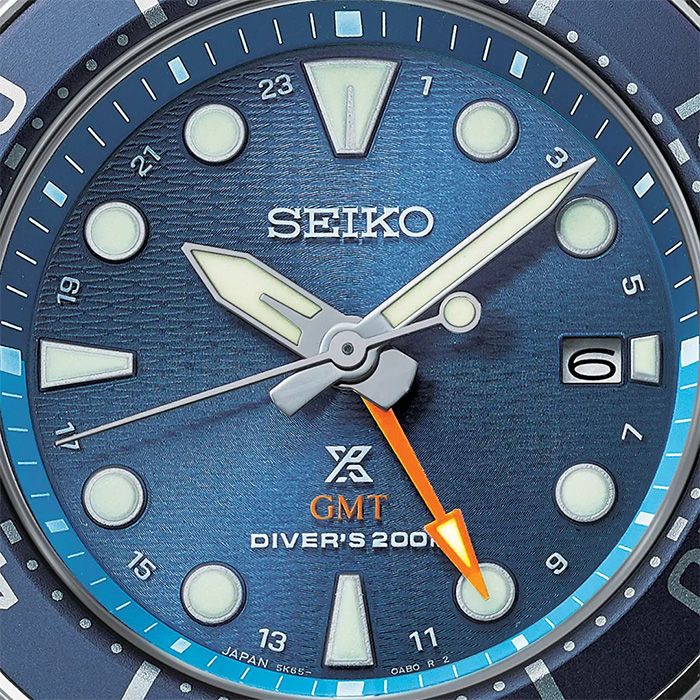 SEIKO 精工  Prospex SFK001J1 Sumo太陽能 GMT 藍寶石鏡面 潛水男錶 5K65-0AA0B 藍 45mm