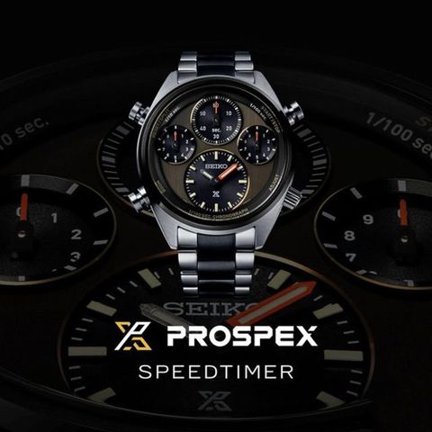 Seiko 精工 Prospex Speedtimer 指針計時40周年紀念太陽能腕錶-8A50-00C0N/SFJ005P1