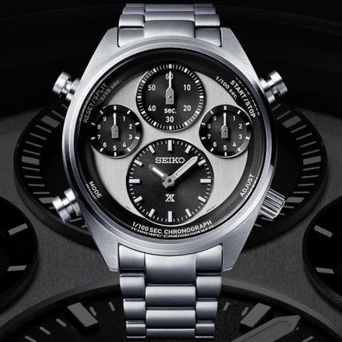 SEIKO精工 PROSPEX SPEEDTIMER 太陽能 三眼計時腕錶 (SFJ001P1/8A50-00A0S)