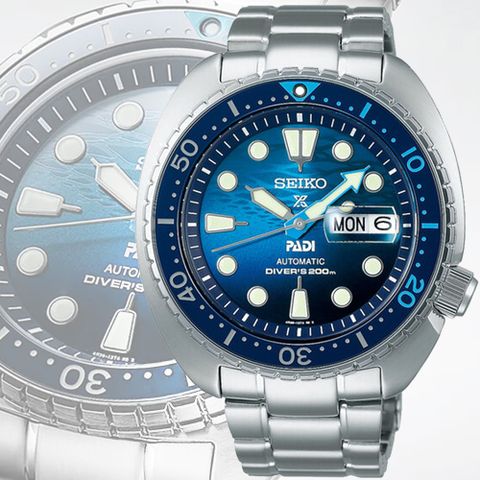 SEIKO 精工 PROSPEX PADI 海龜 陶瓷錶圈200米潛水機械錶-藍45mm(SRPK01K1/4R36-06Z0F)_SK028