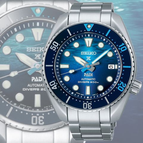 SEIKO 精工 PROSPEX PADI SUMO 陶瓷錶圈200米潛水機械錶-藍45mm(SPB375J1/6R35-02C0U)_SK028
