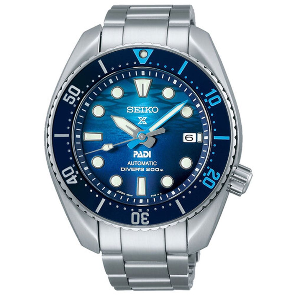 SEIKO 精工 PROSPEX PADI SUMO 陶瓷錶圈200米潛水機械錶-藍45mm(SPB375J1/6R35-02C0U)_SK028