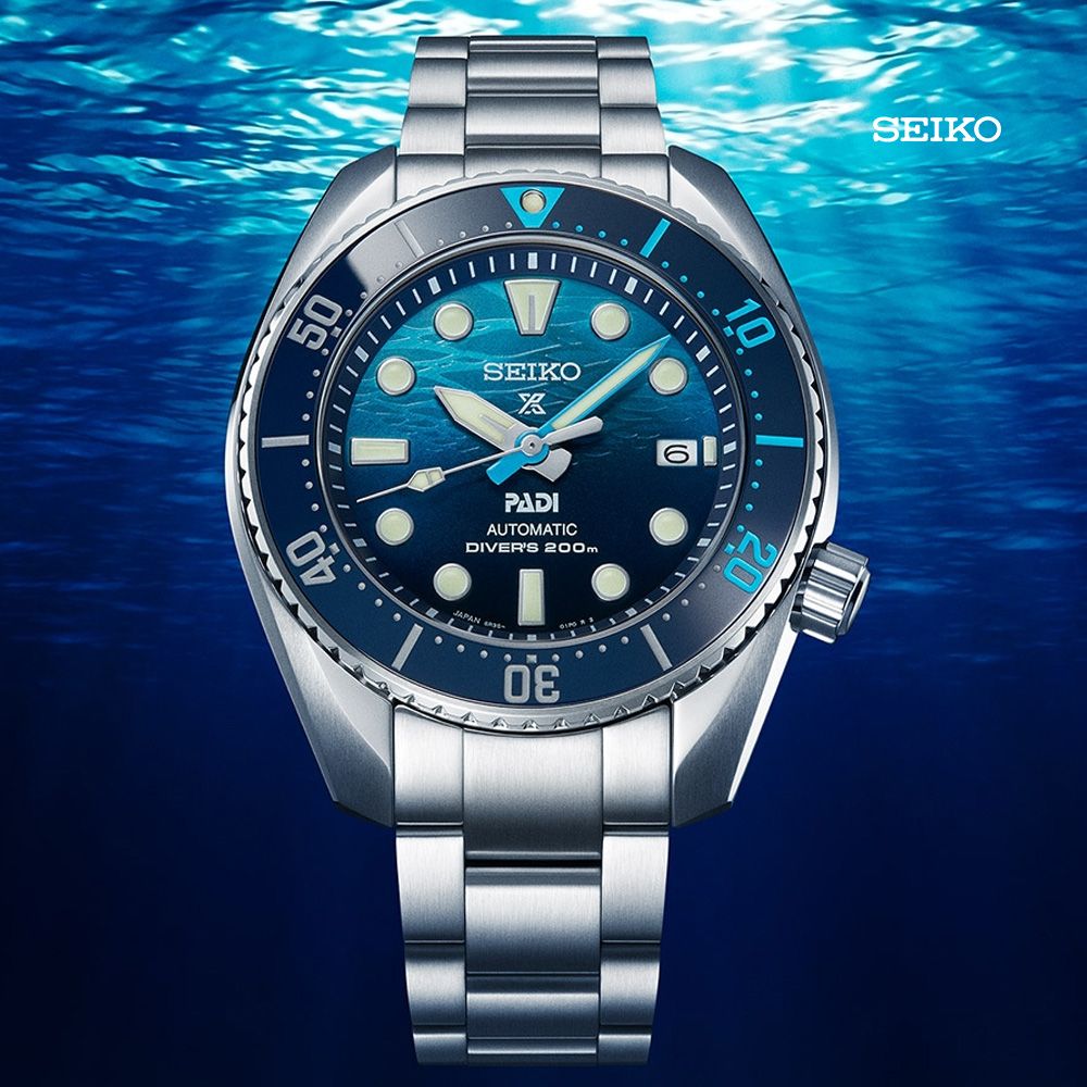 SEIKO 精工   PROSPEX PADI SUMO 陶瓷錶圈200米潛水機械錶-藍45mm(SPB375J1/6R35-02C0U)_SK028