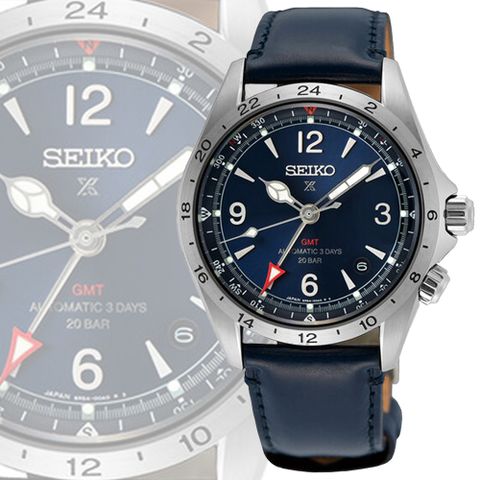 SEIKO 精工 PROSPEX 製錶110周年 兩地時間200米防水機械錶-39.5mm(SPB377J1/6R54-00B0B)_SK028