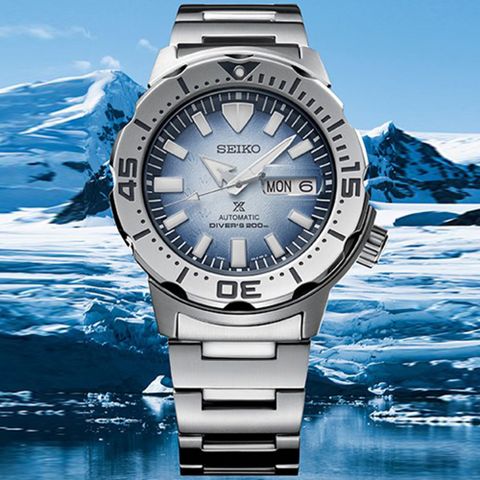登錄享3年保固🔸送多項好禮SEIKO精工 PROSPEX系列 愛海洋 冰島企鵝腳印 機械腕錶 母親節 禮物 42.4mm (4R36-11C0H/SRPG57K1) SK044