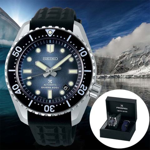 登錄享3年保固🔸送多項好禮SEIKO精工 PROSPEX系列 愛海洋限量款 南極冰蓋 潛水機械腕錶 禮物推薦 畢業禮物 42.6mm (8L35-01K0B/SLA055J1)