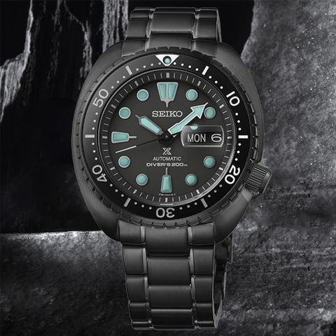 SEIKO 精工 PROSPEX 黑潮 夜視鏡 機械腕錶 雙11 特惠 (4R36-06Z0SD/SRPK43K1)