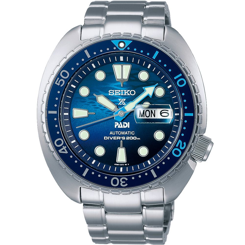 SEIKO 精工 PROSPEX系列 PADI 特別版 海龜 潛水機械腕錶-45mm 4R36-06Z0F/SRPK01K1_SK040