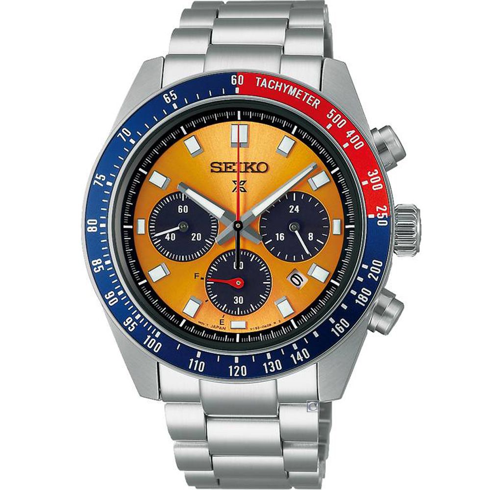 SEIKO 精工 Prospex SPEEDTIMER 復刻版太陽能計時腕錶-V192-0AH0Y/SSC947P1