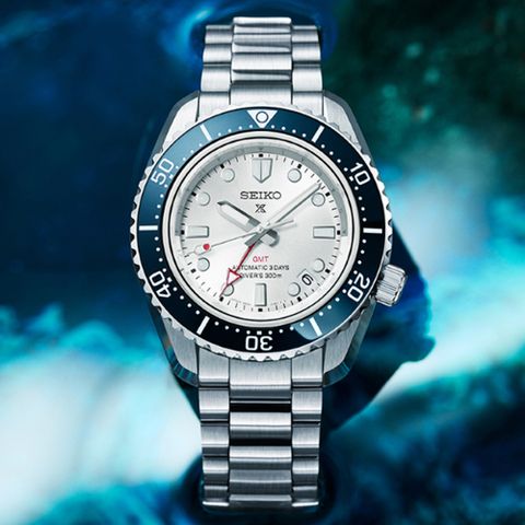 SEIKO 精工 PROSPEX系列 三日鍊 陶瓷圈 GMT潛水機械腕錶 禮物 推薦 (6R54-00P0S/SPB519J1)