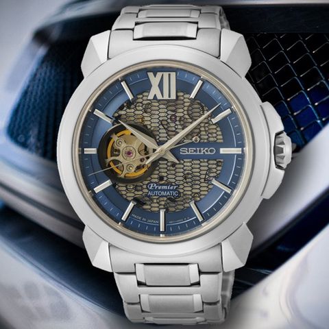 登錄享3年保固🔹送多項好禮SEIKO 精工 Premier系列 鏤空機械腕錶 禮物推薦 畢業禮物 (SSA435J1/4R71-00C0N)