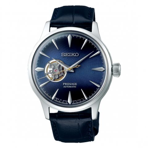 SEIKO 精工 享指定專櫃售後服務 PRESAGE開芯機械腕錶4R38-01N0B(SSA405J1)40.5mm