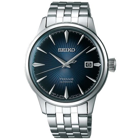 SEIKO 精工 Presage 調酒師紳士風範機械錶-藍/40.5mm 4R35-01T0A(SRPB41J1)