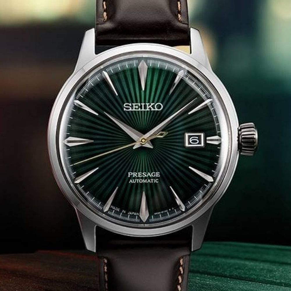 SEIKO 精工 PRESAGE 調酒師 機械腕錶 618 年中慶 禮物 (SRPD37J1/4R35-01T0M)