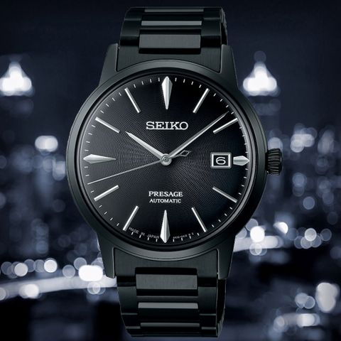 登錄享3年保固🔹送多項好禮SEIKO 精工 PRESAGE系列 黑天鵝絨調酒 母親節 禮物 機械腕錶 (SRPJ15J1/4R35-05E0SD) SK042