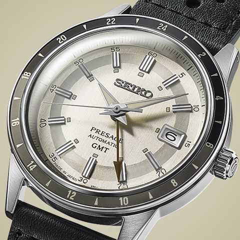 SEIKO 精工 Presage Style60s系列 GMT機械錶-40.8mm SSK011J1 4R34-00B0Z