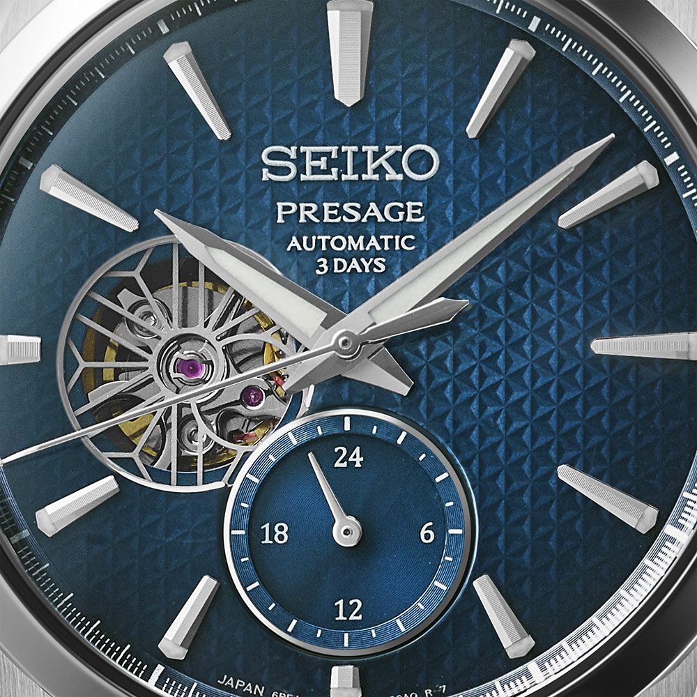 SEIKO 精工 Presage SPB417J1 新銳系列 三日鍊 開芯機械錶-40.2mm 6R5J-00A0B